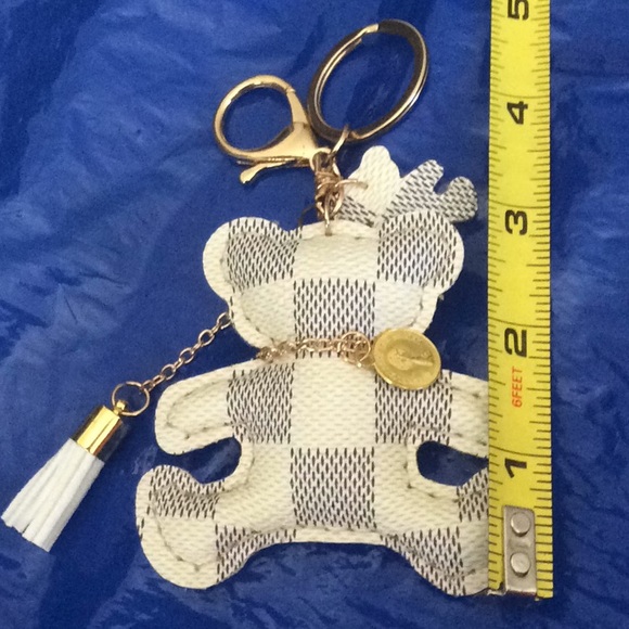 3 COLOR BEAR 🐻 Key/Purse Charm, ring, chain, clip - Picture 2 of 8